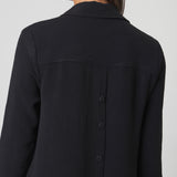 Lido Shirt Dress in Black