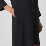 Lido Shirt Dress in Black
