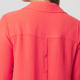 Lido Shirt Dress in Coral