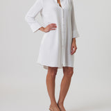 Lido Shirt Dress in Ivory