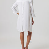 Lido Shirt Dress in Ivory