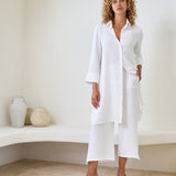 Lido Shirt Dress in Ivory