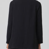 Lido Open-Front Jacket in Black