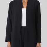 Lido Open-Front Jacket in Black