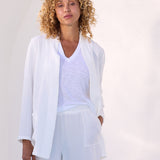 Lido Open-Front Jacket in Ivory