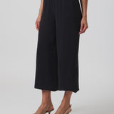 Lido Side Slit Pant in Black