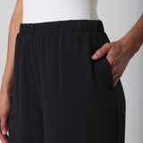 Lido Side Slit Pant in Black