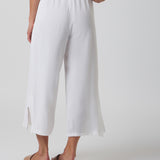 Lido Side Slit Pant in Ivory