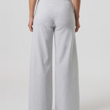 Mayfair Wide Leg Pant in Coastal Grey Stripe