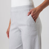 Mayfair Wide Leg Pant in Coastal Grey Stripe