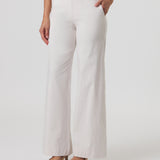Mayfair Wide Leg Pant in Oat Stripe