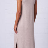 Sleeveless Mock Neck Dress