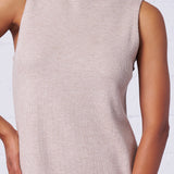 Sleeveless Mock Neck Dress