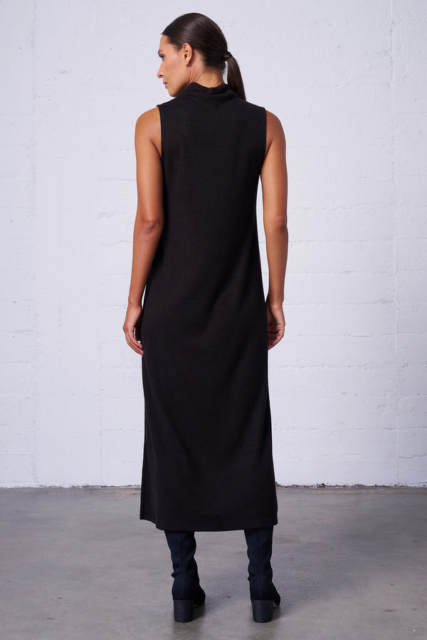 Sleeveless Mock Neck Dress