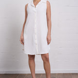 Sleeveless Shirt Dress