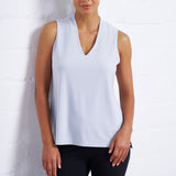 Luxe Stretch Sleeveless V-Neck in Mist