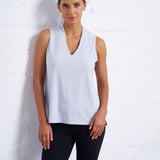 Luxe Stretch Sleeveless V-Neck in Mist