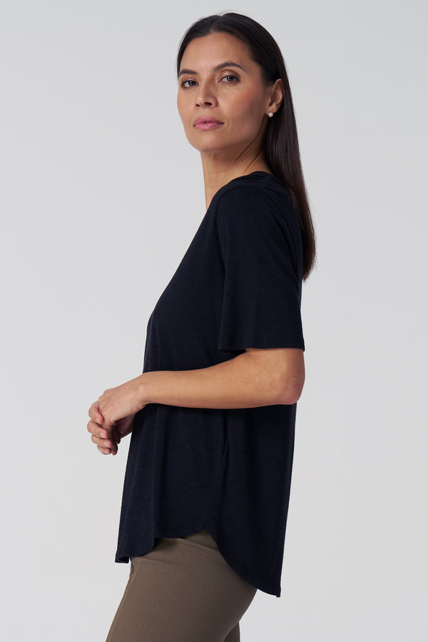 Slub Jersey V-Neck Tee