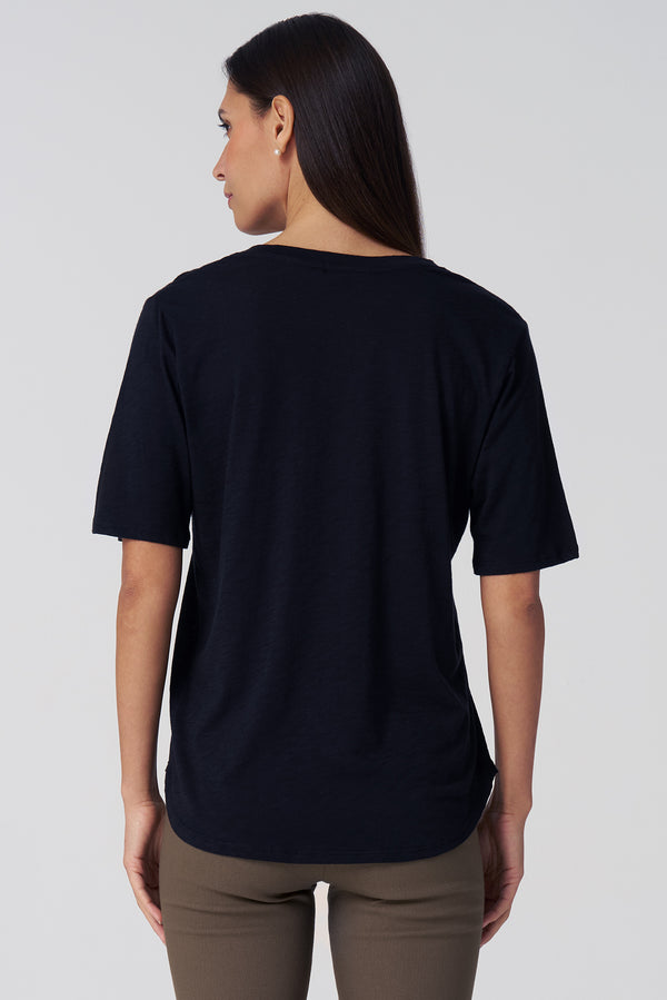 Slub Jersey V-Neck Tee