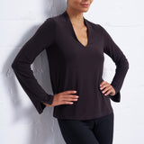 Luxe Stretch Long Sleeve V-Neck