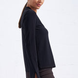 Luxe Stretch Long Sleeve V-Neck