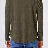 Slub Jersey Relaxed Tee in Olive