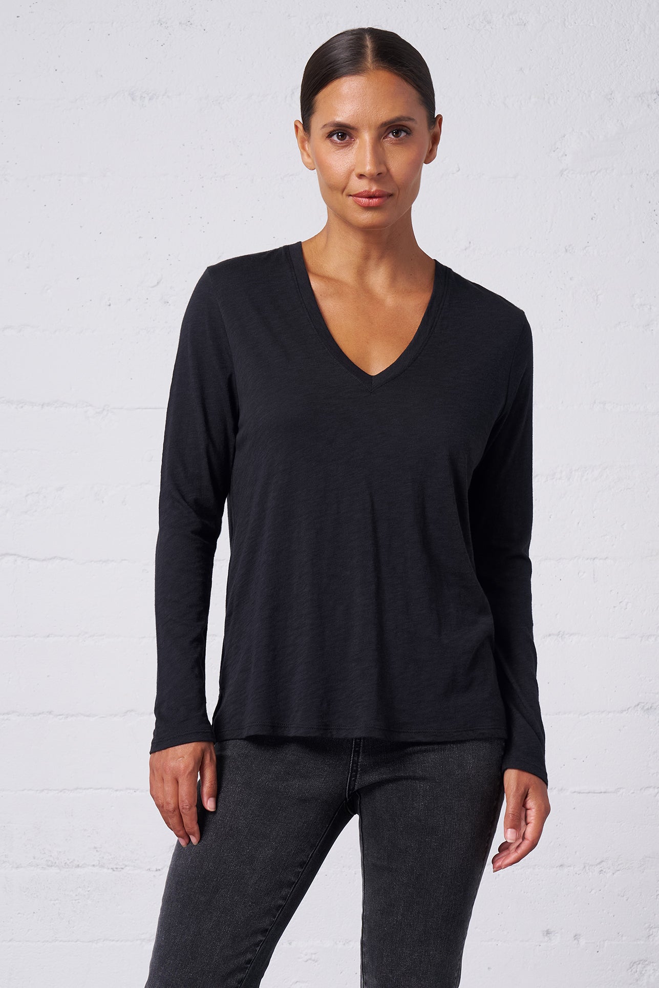 Slub Jersey Long Sleeve Tee
