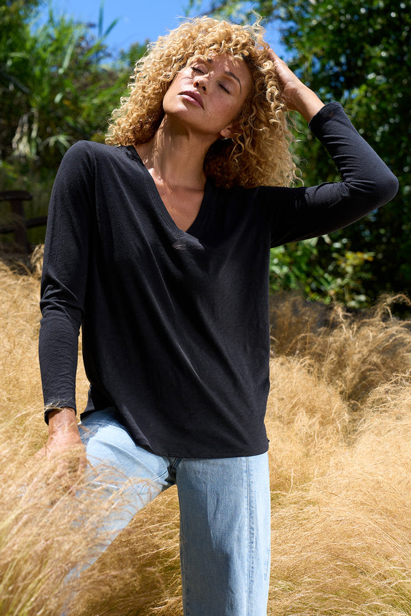 Slub Jersey Long Sleeve Tee
