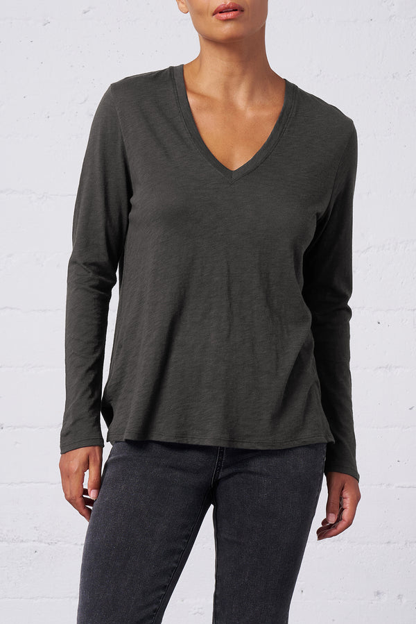 Slub Jersey Long Sleeve Tee