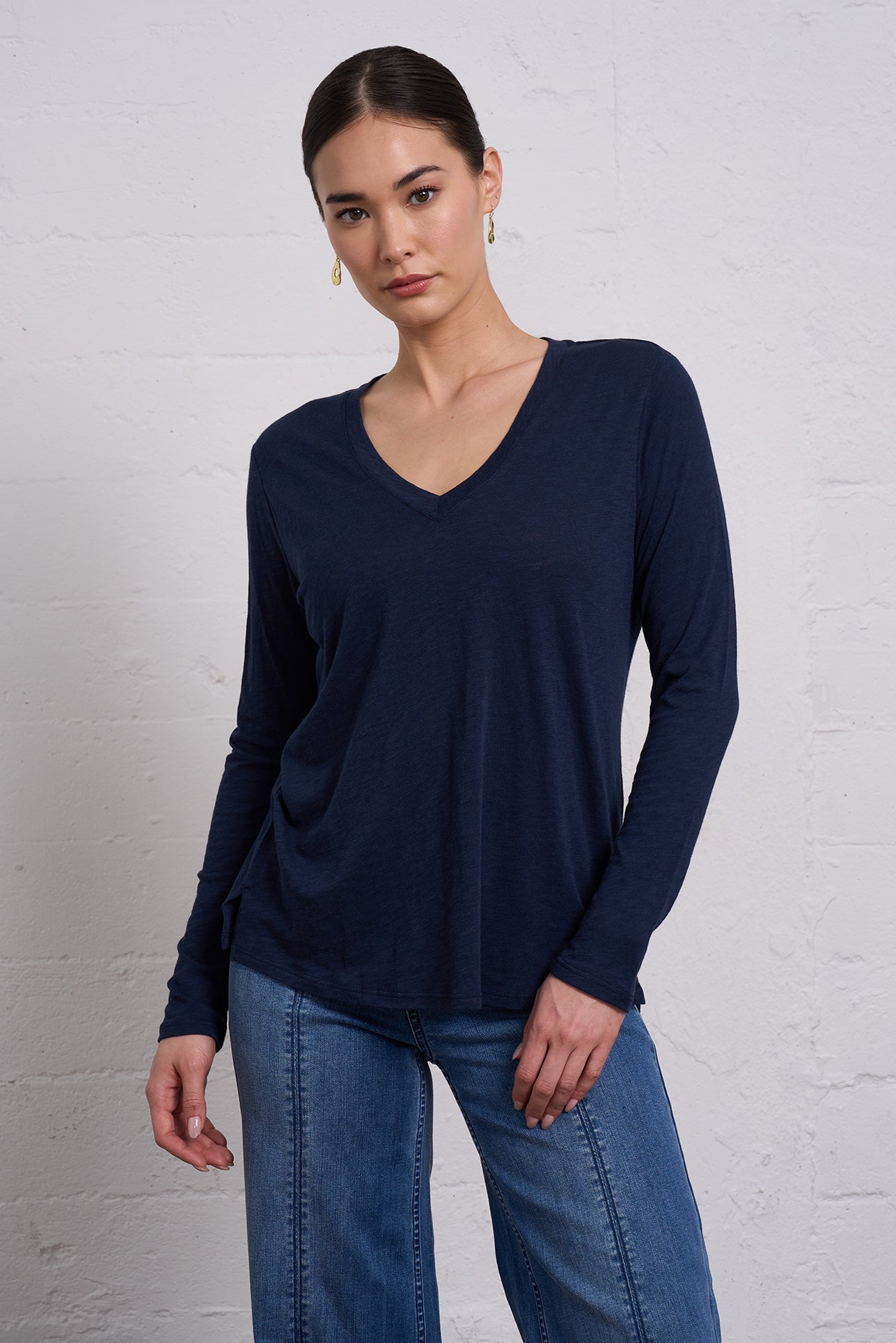 Slub Jersey Long Sleeve Tee