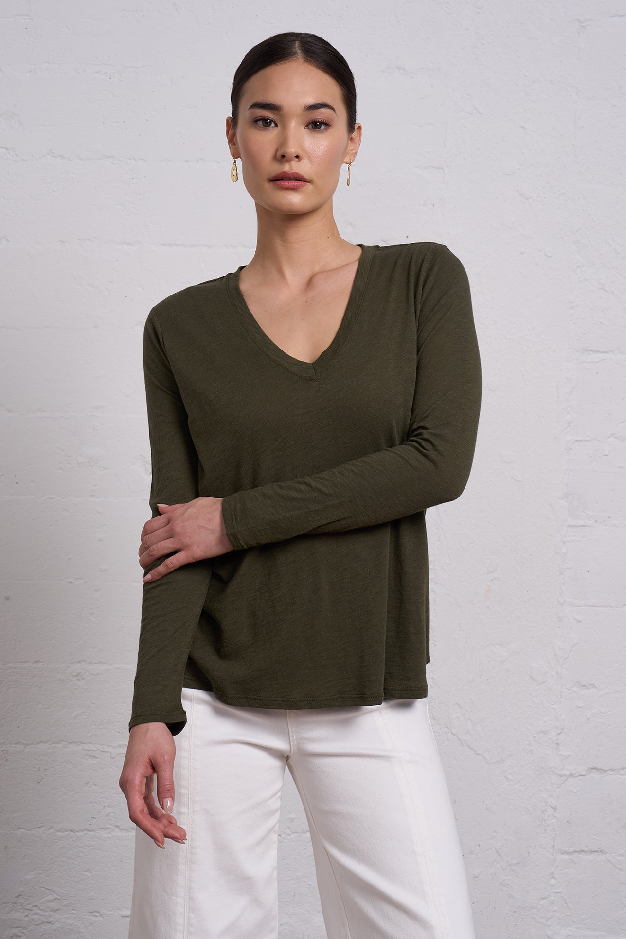 Slub Jersey Long Sleeve Tee