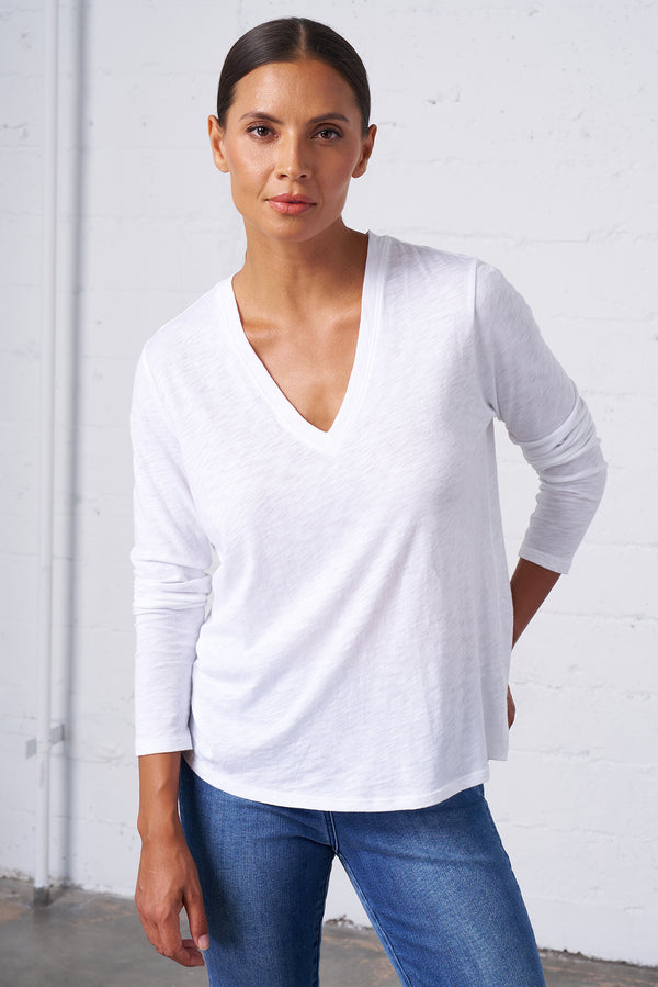 Slub Jersey Long Sleeve Tee