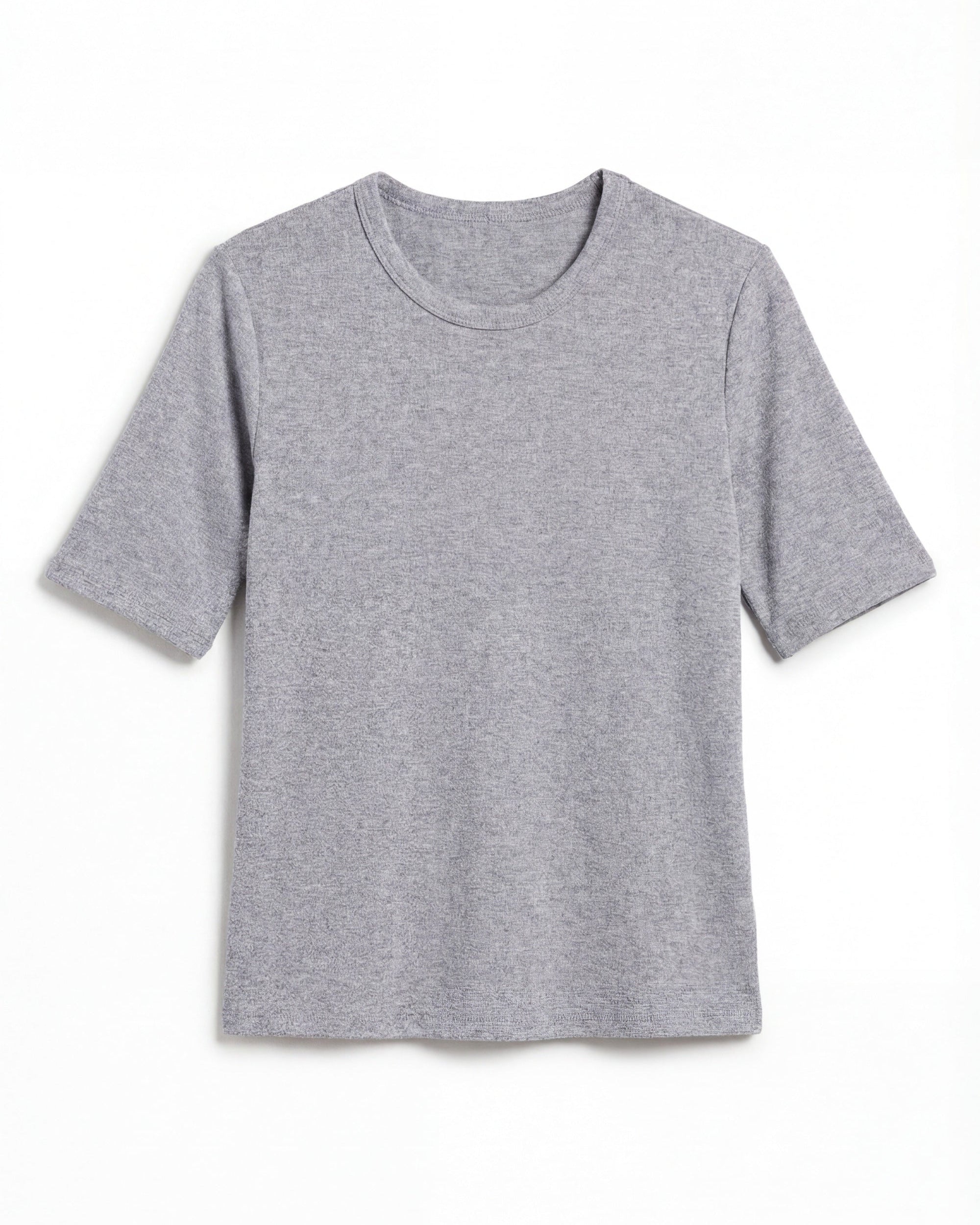 Gray t-shirt on a white background