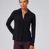 Luxe Stretch Shirt in Black