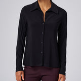 Luxe Stretch Shirt in Black