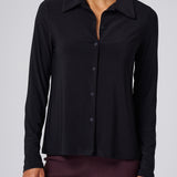 Luxe Stretch Shirt in Black