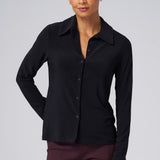 Luxe Stretch Shirt in Black