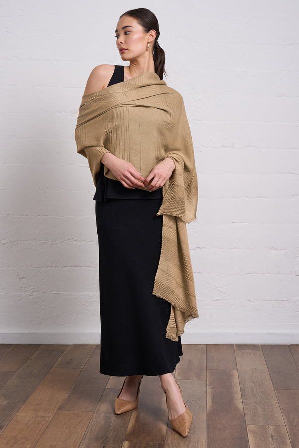 Whisper Pleat Wrap