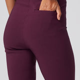 All-Season Tapered Pant in Aubergine