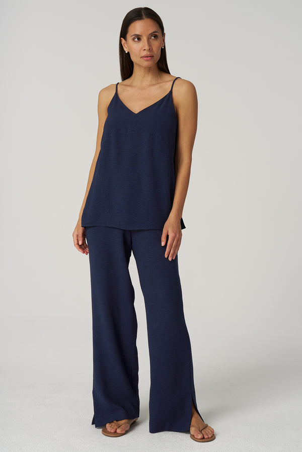 Crepe Gauze Wide Pant