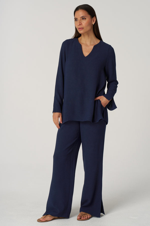 Crepe Gauze Wide Pant