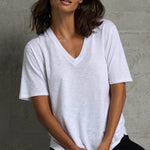 Tops - Slub Jersey V-Neck Tee