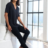 Tops - Slub Jersey V-Neck Tee