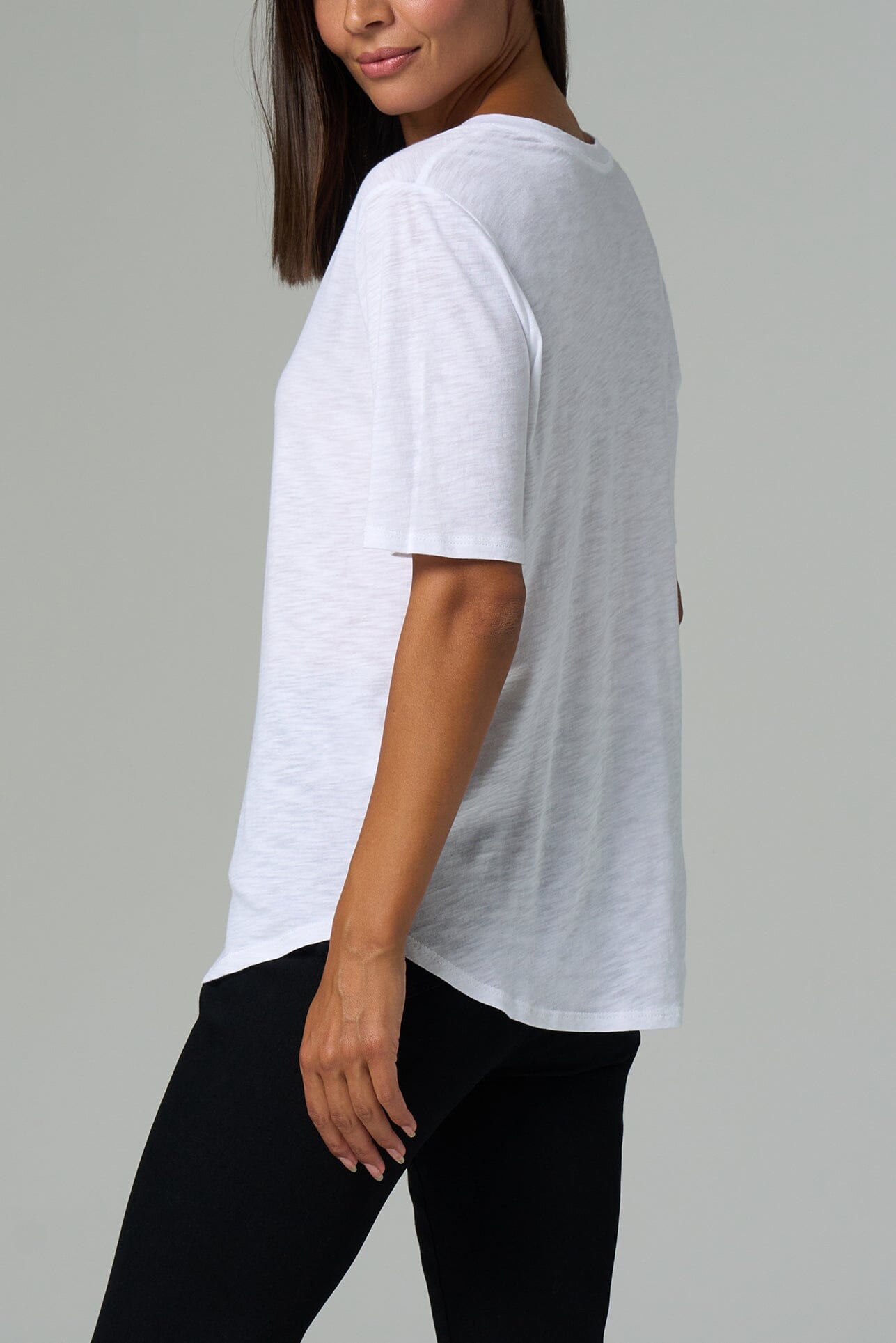 Tops - Slub Jersey V-Neck Tee